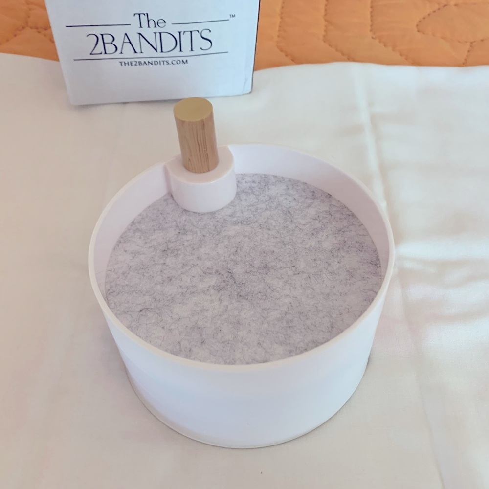 Jewelry Organizer by The 2 Bandits,  Tiered Catchall Tray Organizer in White